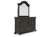 Bellamy Sleigh Bed & Dresser &, AngledAngle