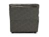Boba 1 Arm Chaise in Gray Leather, Left Facing, Image 4