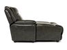 Boba 1 Arm Chaise in Gray Leather, Left Facing, Image 3