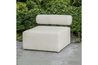Bolster Outdoor Armless Sofa, Styled