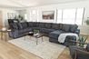 Casper Tux Sofa Chaise Section, Styled