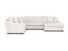Casper Tux Loveseat Chaise Sec, Front