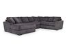 Casper Tux Loveseat Chaise Sec, Angle