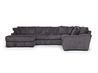 Casper Tux Loveseat Chaise Sec, Front