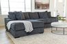 Casper Sofa Chaise, Styled