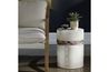 Comanche Outdoor Stool, Styled