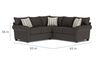Cordoba Tux Loveseat Sectional, 