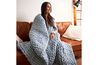 Cotton Weighted Coverlet, Styled