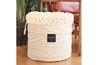 Cotton Weighted Coverlet, Styled