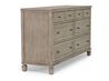 Country Side Canopy Bed & Dres, AngledSideAngle