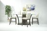 Dapper Counter Height Dining Table & 4 Stools in Gray, Image 1