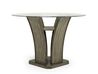 Dapper Round Counter Height Dining Table & 4 Stools in Gray, Image 2