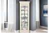 Delia Corner Curio Cabinet in Linen