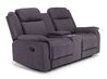 Diamond Reclining Console Love, AngledAngle