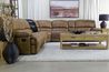 Dusty 6 Piece Reclining Sectio, Styled