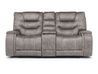 Estilo 2 Power Console Loveseat in Gray, Image 3