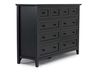 Grace Panel Bed & Dresser & Mi, Angle