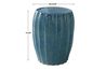 Harbor Blue Outdoor Stool, 