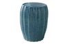 Harbor Blue Outdoor Stool, Front