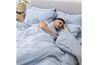 Iced Duvet Coverlet, Styled