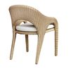Kavali Outdoor Arm Chair, BackAngled