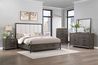 Landon Upholstered Panel Bed, Styled