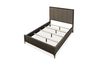 Lucerne Upholstered Panel Bed, Angle