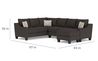 Lucy Tux Sofa Chaise Sectional, 