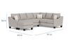 Lucy Tux Sofa Chaise Sectional, 