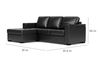 Luigi Full Pullout Sofa Chaise, 