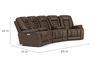 Malibu 3 Power Theater Sofa, 