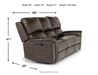 Martina Reclining Sofa, AngledAngle