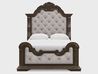 Maylee Upholstered Panel Bed &, Front