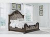 Maylee Upholstered Panel Bed, Styled