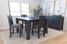 Meadow Counter Height Dining Table & 4 Stools in Gray, Image 1