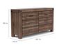 Meadow Panel Bed & Dresser & M, 
