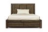 Meadow Panel Bed w/ Storage in Brown, California King, Image 2