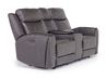Mia 2 Power Console Loveseat, Angle
