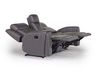 Mia Reclining Console Loveseat, Angle