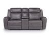 Mia Reclining Console Loveseat, Front
