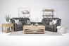 Mia Reclining Console Loveseat, Styled