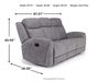 Mia Reclining Sofa, Angle