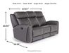 Mia Reclining Sofa, Angle