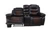 Nikko Reclining Sofa & Console, Front