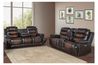 Nikko Reclining Sofa & Console, Styled