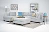 Noble Sofa Chaise Sectional, Styled