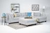 Noble Sofa Chaise Sectional, Styled
