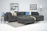 Noble Sofa Chaise Sectional, Styled