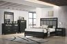 Obsidian Panel Bed & Dresser &, 