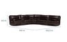 Oslo 3 Piece 3 Power Sectional, 
